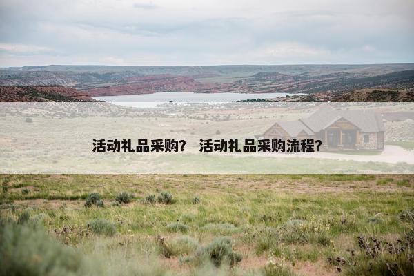 活动礼品采购？ 活动礼品采购流程？