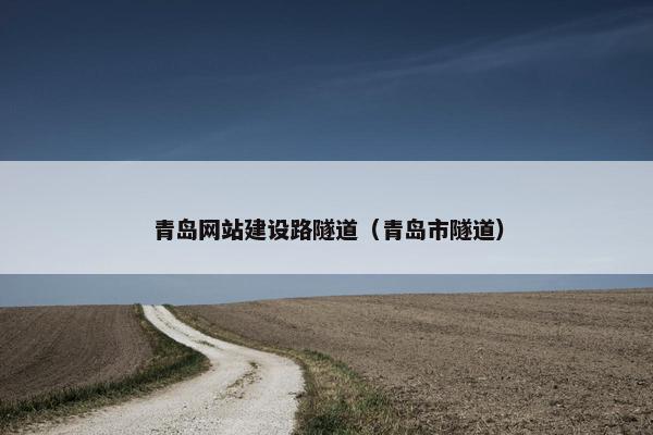 青岛网站建设路隧道（青岛市隧道）