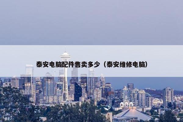 泰安电脑配件售卖多少（泰安维修电脑）