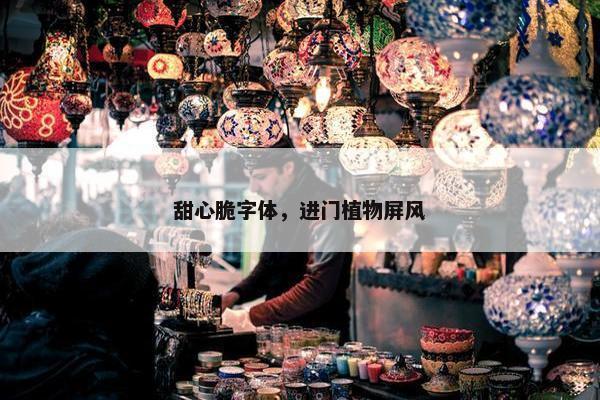 甜心脆字体，进门植物屏风