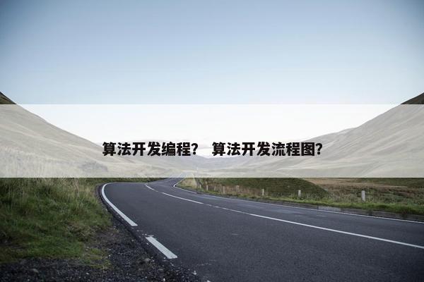 算法开发编程？ 算法开发流程图？