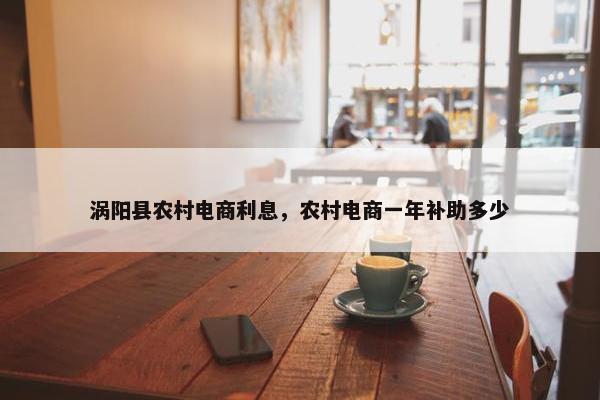 涡阳县农村电商利息，农村电商一年补助多少