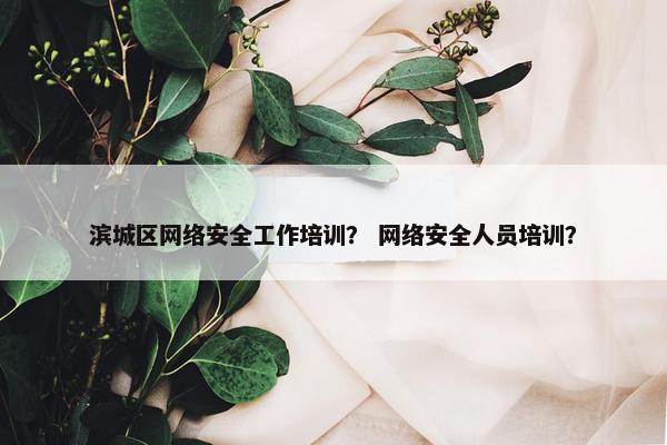 滨城区网络安全工作培训？ 网络安全人员培训？