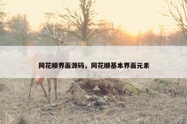 同花顺界面源码，同花顺基本界面元素