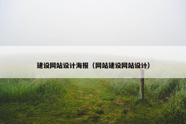 建设网站设计海报（网站建设网站设计）