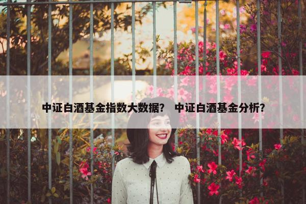 中证白酒基金指数大数据？ 中证白酒基金分析？