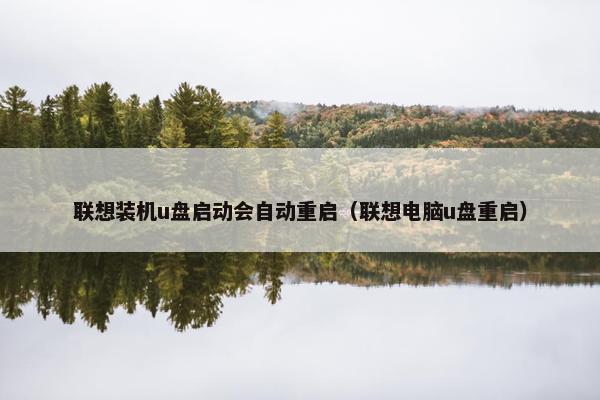 联想装机u盘启动会自动重启（联想电脑u盘重启）