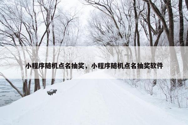 小程序随机点名抽奖，小程序随机点名抽奖软件