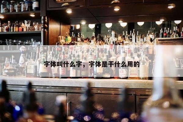 字体叫什么字，字体是干什么用的