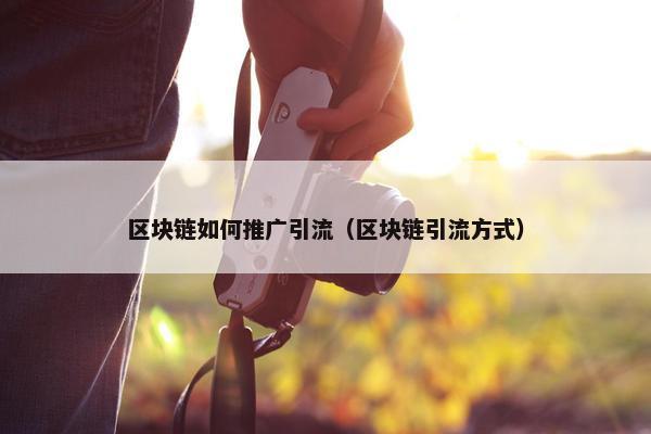 区块链如何推广引流（区块链引流方式）