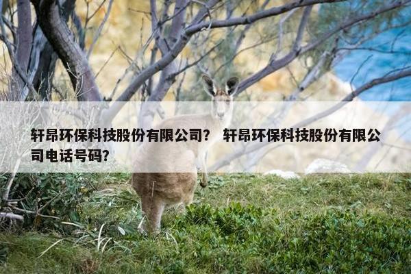轩昂环保科技股份有限公司？ 轩昂环保科技股份有限公司电话号码？