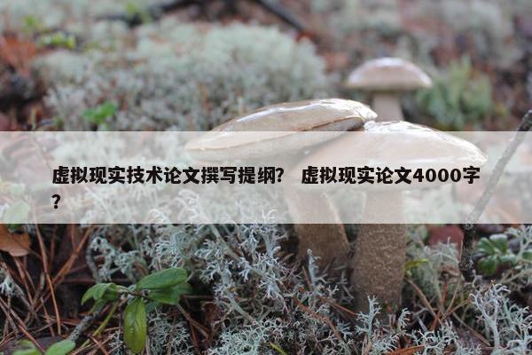 虚拟现实技术论文撰写提纲？ 虚拟现实论文4000字？