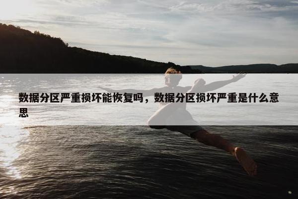 数据分区严重损坏能恢复吗，数据分区损坏严重是什么意思