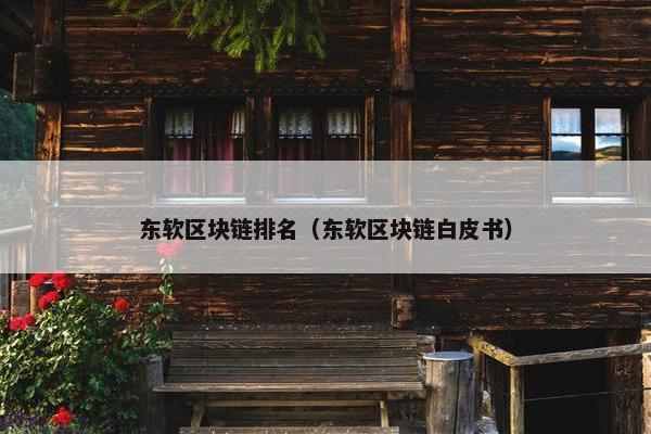 东软区块链排名（东软区块链白皮书）