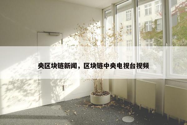 央区块链新闻，区块链中央电视台视频
