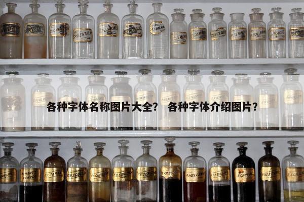 各种字体名称图片大全？ 各种字体介绍图片？