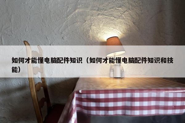 如何才能懂电脑配件知识（如何才能懂电脑配件知识和技能）