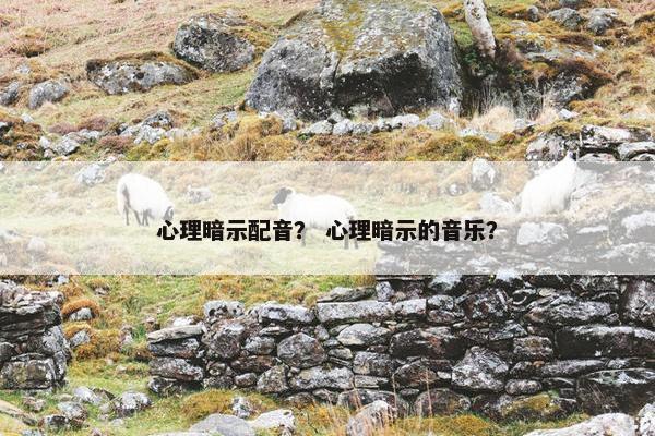 心理暗示配音？ 心理暗示的音乐？