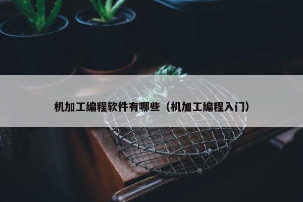 机加工编程软件有哪些（机加工编程入门）