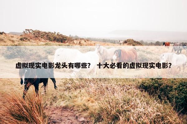 虚拟现实电影龙头有哪些？ 十大必看的虚拟现实电影？