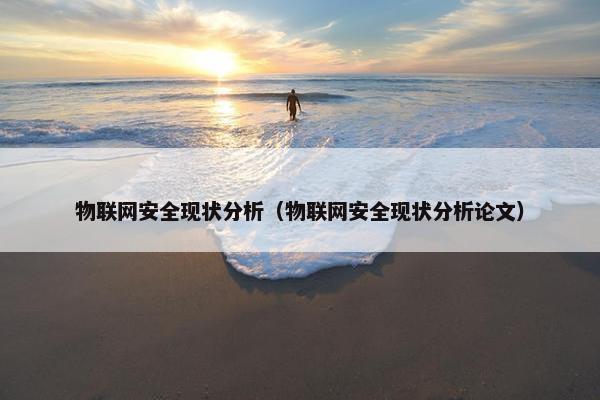 物联网安全现状分析（物联网安全现状分析论文）