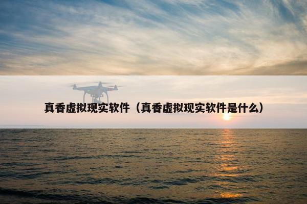 真香虚拟现实软件（真香虚拟现实软件是什么）
