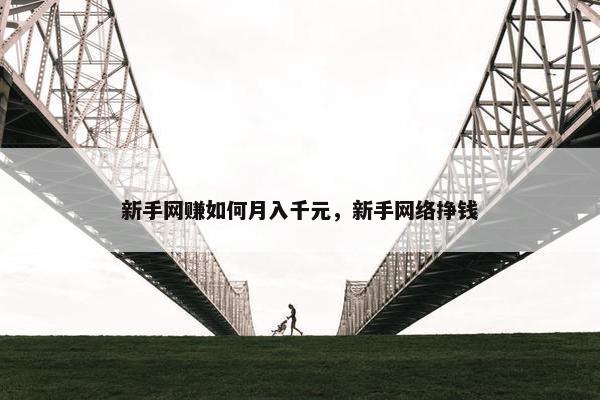 新手网赚如何月入千元，新手网络挣钱