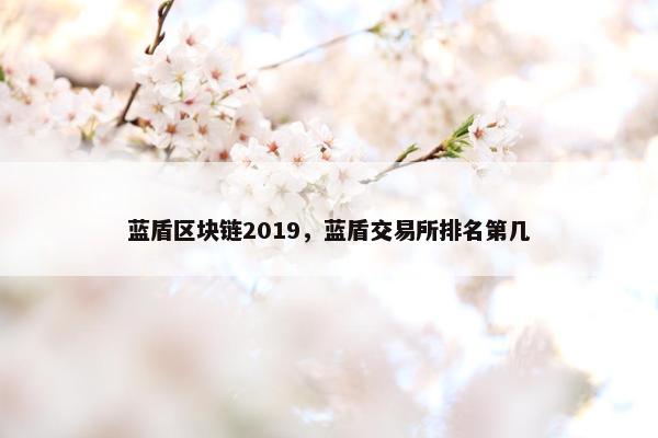 蓝盾区块链2019，蓝盾交易所排名第几