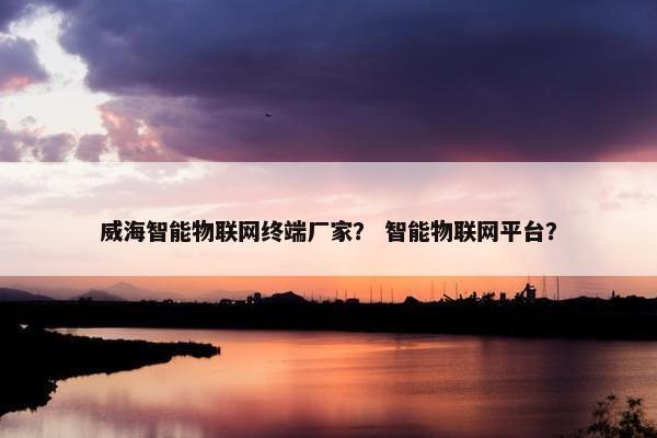 威海智能物联网终端厂家？ 智能物联网平台？