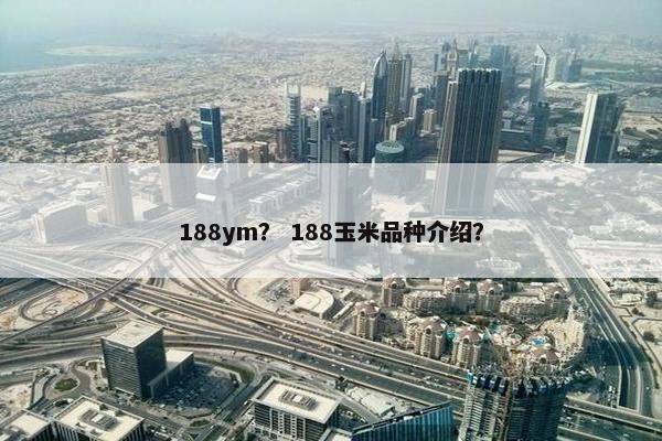 188ym？ 188玉米品种介绍？