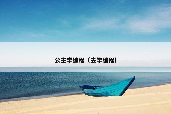 公主学编程（去学编程）