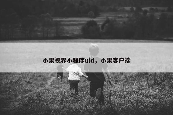 小果视界小程序uid，小果客户端