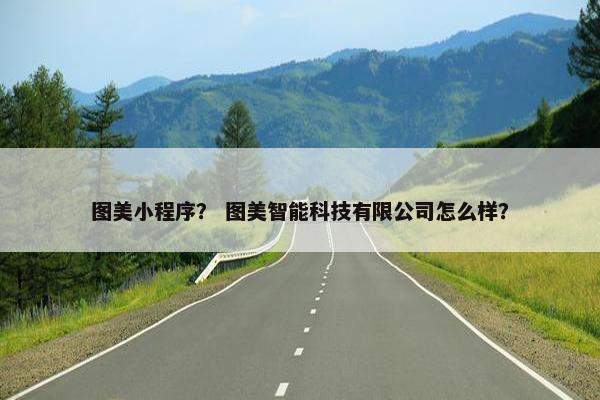 图美小程序？ 图美智能科技有限公司怎么样？