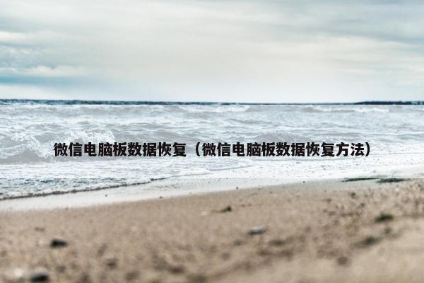 微信电脑板数据恢复（微信电脑板数据恢复方法）