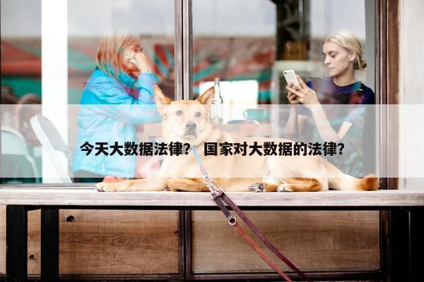 今天大数据法律？ 国家对大数据的法律？