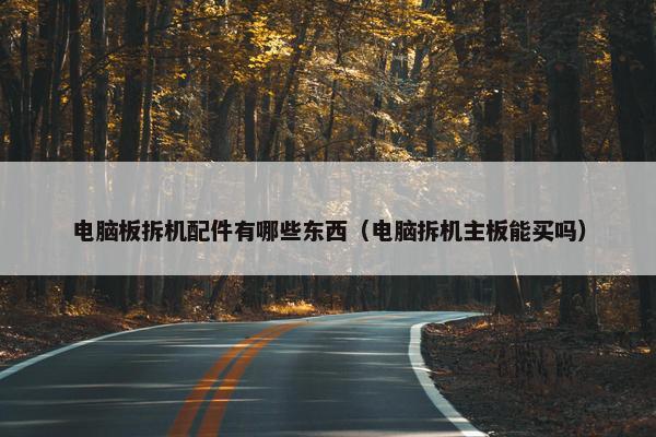 电脑板拆机配件有哪些东西（电脑拆机主板能买吗）