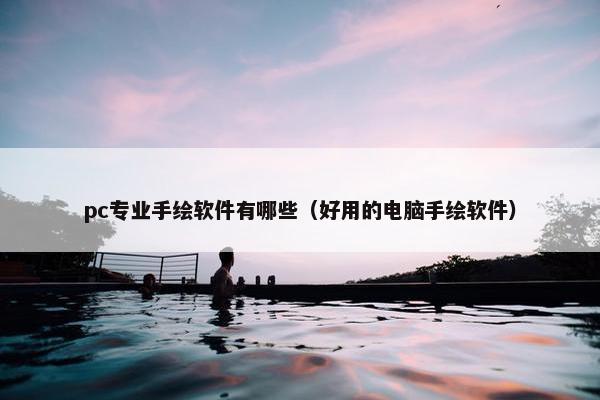 pc专业手绘软件有哪些（好用的电脑手绘软件）