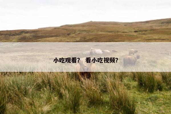 小吃观看？ 看小吃视频？