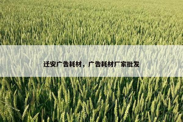 迁安广告耗材，广告耗材厂家批发
