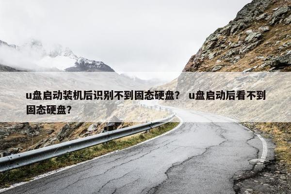 u盘启动装机后识别不到固态硬盘？ u盘启动后看不到固态硬盘？