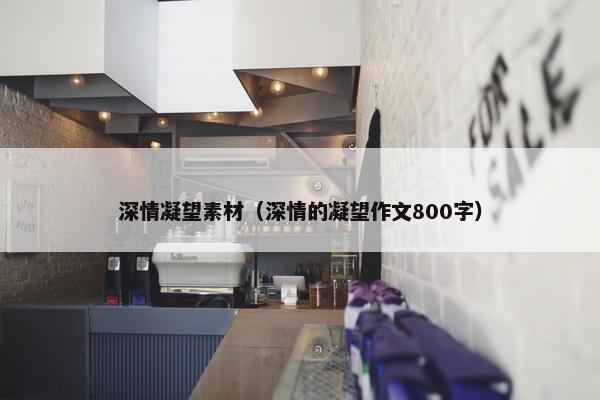 深情凝望素材（深情的凝望作文800字）