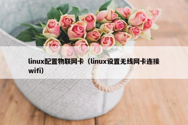 linux配置物联网卡（linux设置无线网卡连接wifi）