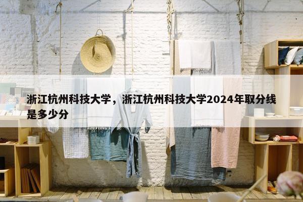 浙江杭州科技大学，浙江杭州科技大学2024年取分线是多少分