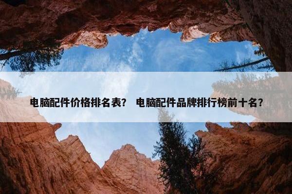 电脑配件价格排名表？ 电脑配件品牌排行榜前十名？