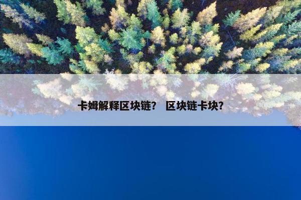 卡姆解释区块链？ 区块链卡块？