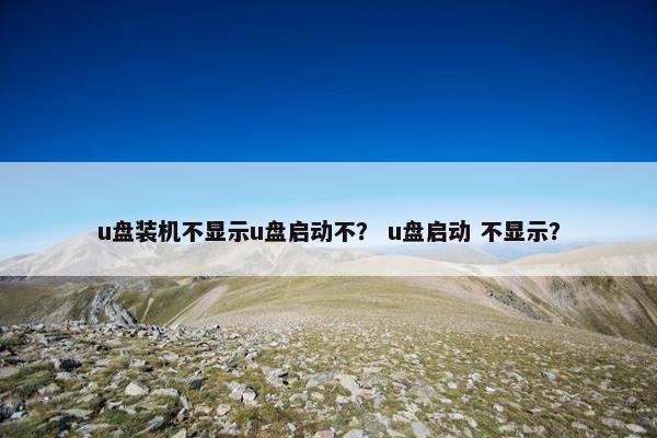 u盘装机不显示u盘启动不？ u盘启动 不显示？