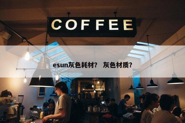 esun灰色耗材？ 灰色材质？