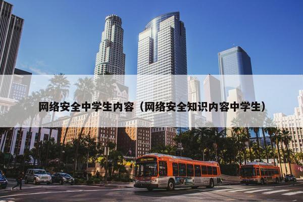网络安全中学生内容（网络安全知识内容中学生）