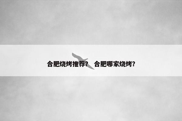 合肥烧烤推荐？ 合肥哪家烧烤？