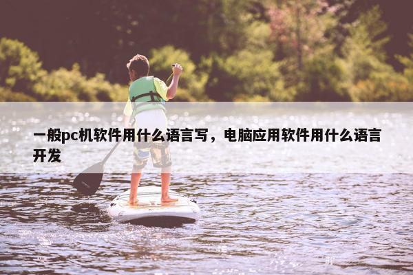 一般pc机软件用什么语言写，电脑应用软件用什么语言开发